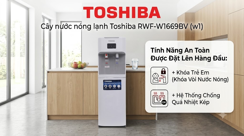 Cây nước nóng lạnh Toshiba RWF-W1669BV(W1)